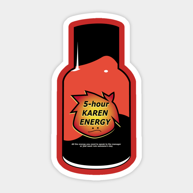 5-Hour Karen Energy Sticker by Spikeani